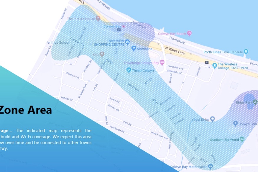 Colwyn Bay Fibre Zone here by the Summer