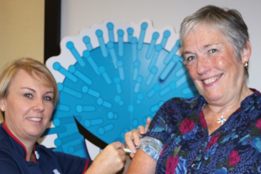 Woman who almost died from flu encourages vaccination