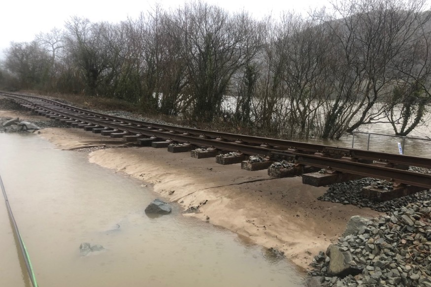 Storm Ciara: Damage revealed on the Conwy Valley Line