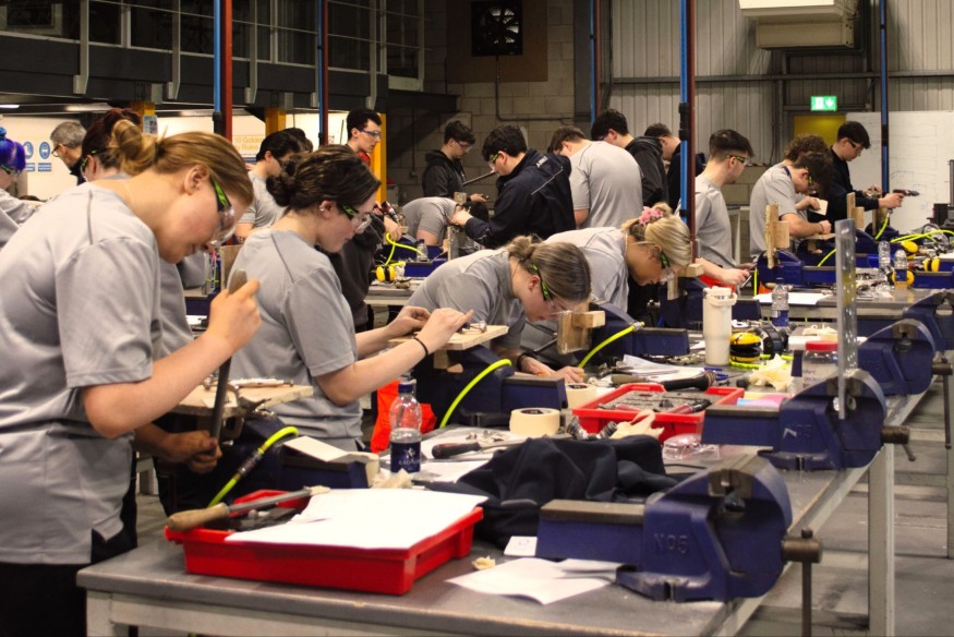 Students show their metal ahead of skills tournament