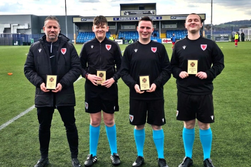 Young trio kick off refereeing careers on international stage