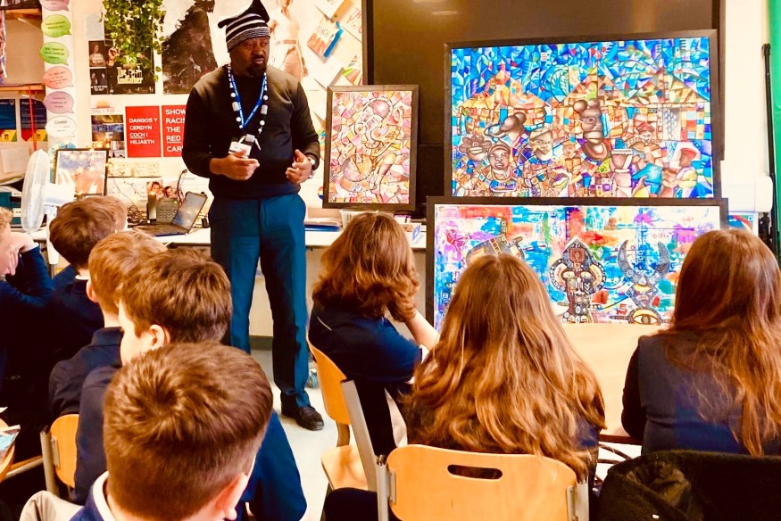 School exhibition backs Wales’ anti-racism ambition